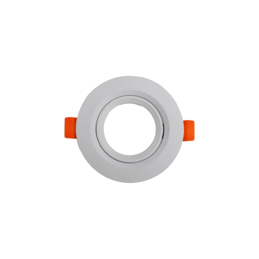Moldura para luminária embutida GU10, Ø 9 cm, branco