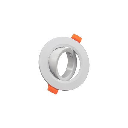 Moldura para luminária embutida GU10, Ø 9 cm, branco