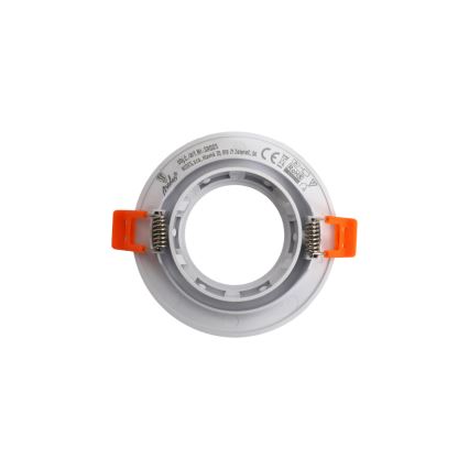 Moldura para luminária embutida GU10, Ø 9 cm, branco