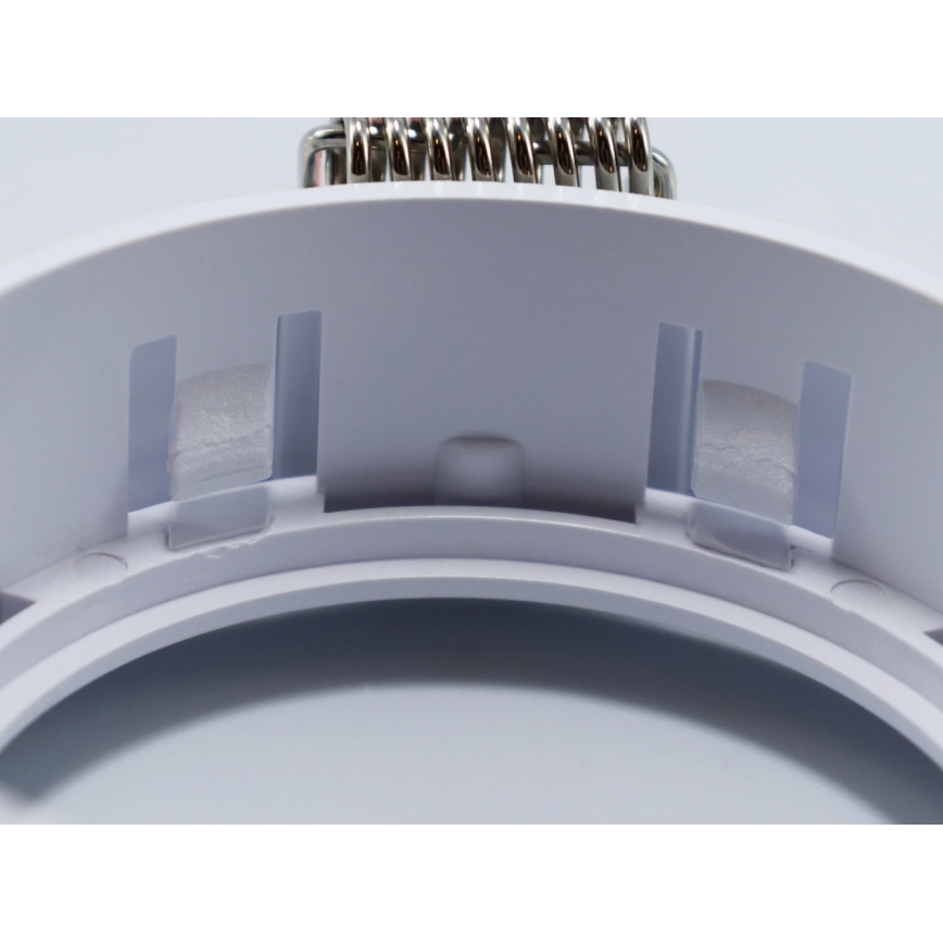 Moldura para luminária embutida GU10, Ø 9 cm, branco