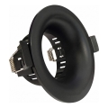 Moldura para spot embutido GU10, Ø 8,6 cm, preta