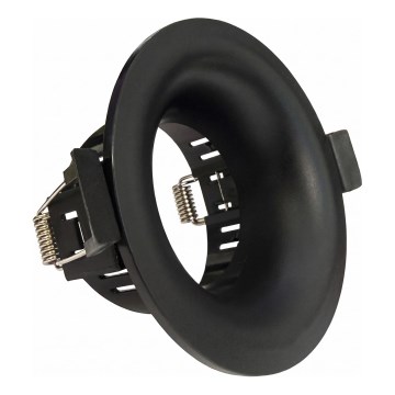 Moldura para spot embutido GU10, Ø 8,6 cm, preta