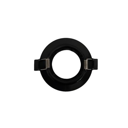 Moldura para spot embutido GU10, Ø 8,6 cm, preta