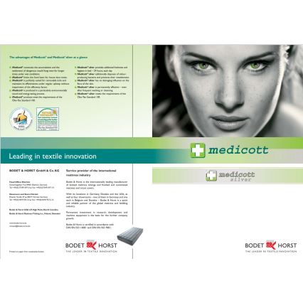 Monarch - Protetor de colchão WOOL 90x200 cm