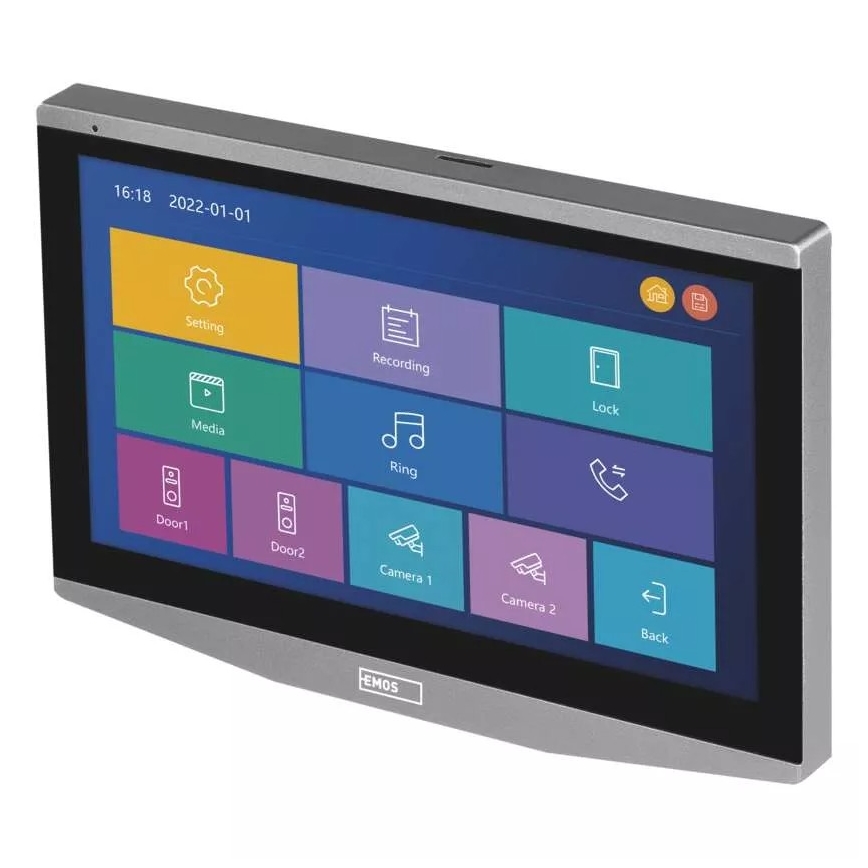 Monitor adicional para video porteiro GoSmart 12V Wi-Fi Tuya