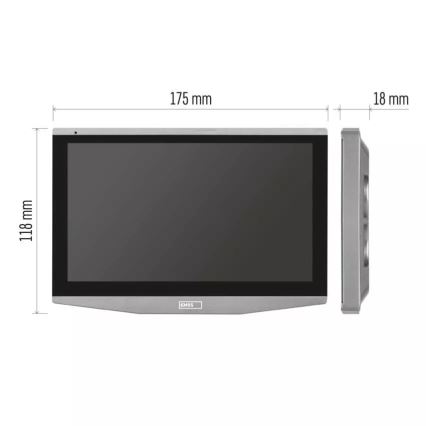 Monitor adicional para video porteiro GoSmart 12V Wi-Fi Tuya