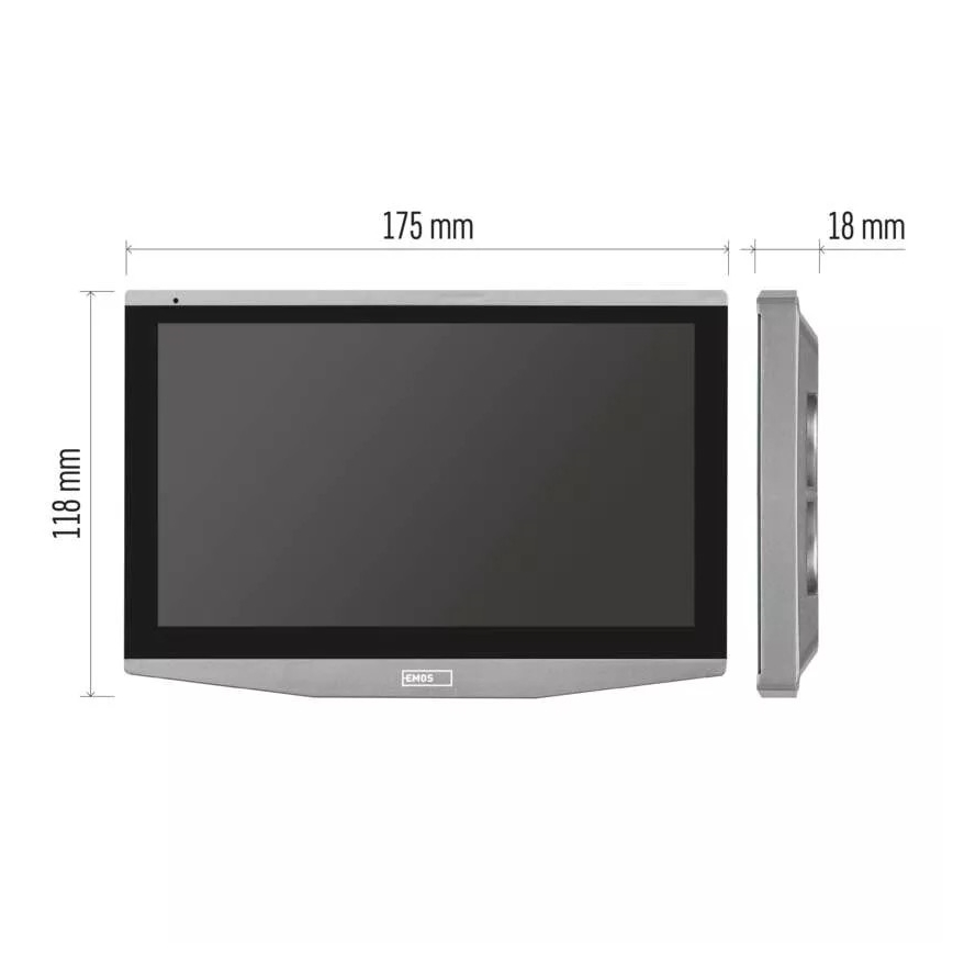 Monitor adicional para video porteiro GoSmart 12V Wi-Fi Tuya