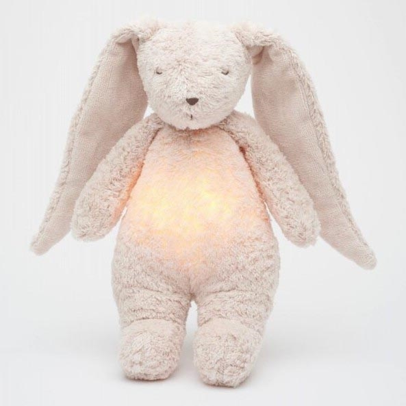 Moonie - Amigo aconchegante com melodia e iluminação 2.0 coelho organic rosa