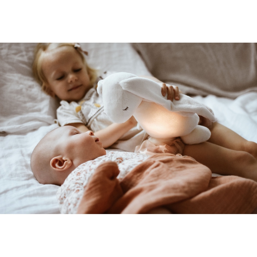 Moonie - Amigo aconchegante com melodia e iluminação coelho 2.0 cream