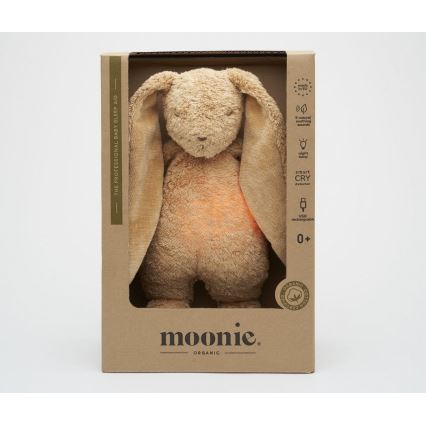 Moonie - Amigo aconchegante com melodia e iluminação coelho 2.0 organic cappuccino