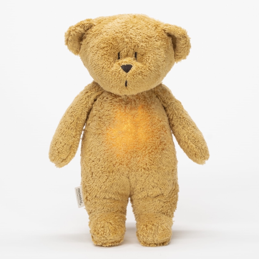Moonie - Amigo aconchegante com melodia e iluminação urso pequeno 2.0 organic tiras de mel