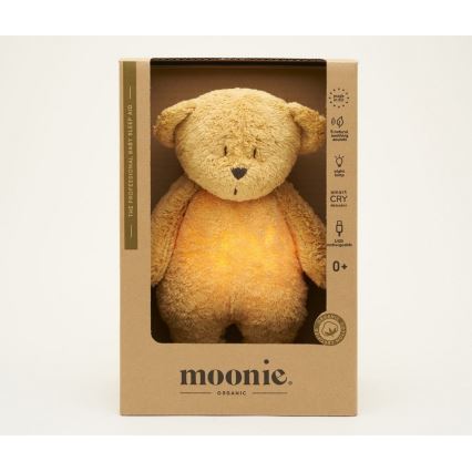 Moonie - Amigo aconchegante com melodia e iluminação urso pequeno 2.0 organic tiras de mel