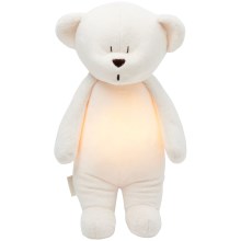 Moonie - Amigo aconchegante com melodia e iluminação urso pequeno cream