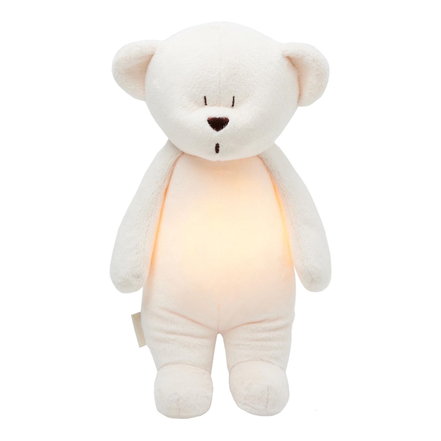 Moonie - Amigo aconchegante com melodia e iluminação urso pequeno cream