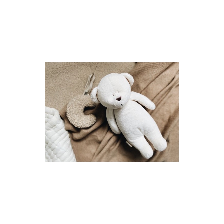 Moonie - Amigo aconchegante com melodia e iluminação urso pequeno cream