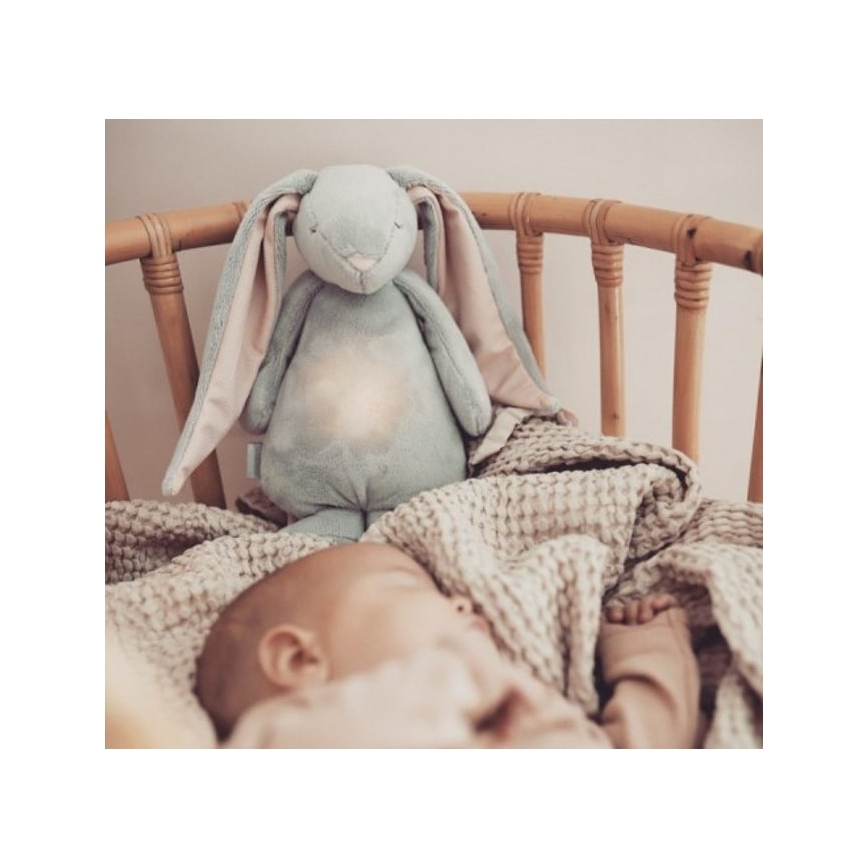 Moonie - Companheiro de aconchego com uma melodia e uma iluminaçao de nuvem do coelhinho