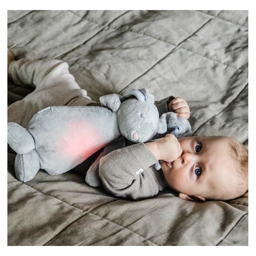 Moonie - Companheiro de aconchego com uma melodia e uma iluminação prateada de coelhinho