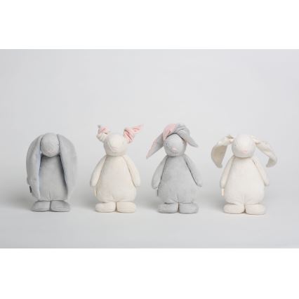 Moonie - Companheiro de aconchego com uma melodia e uma iluminação prateada de coelhinho