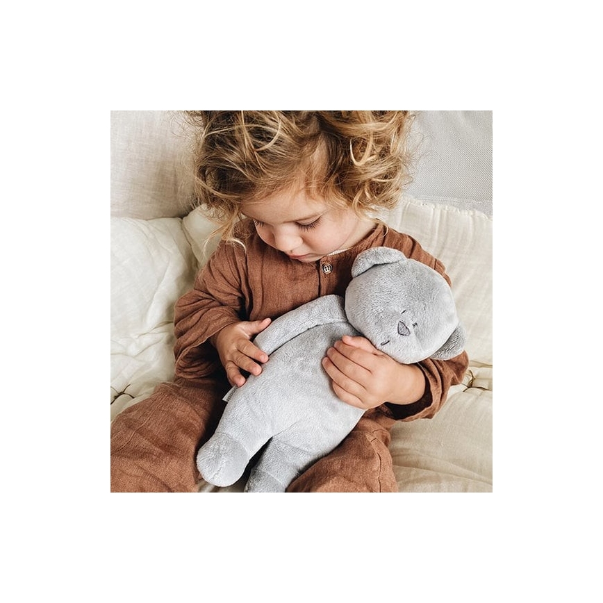 Moonie - Companheiro de aconchego com uma melodia e urso com luz prateado