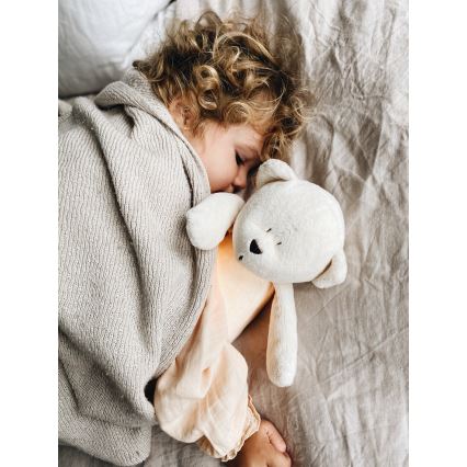 Moonie - Companheiro de aconchego com uma melodia e urso com luz prateado