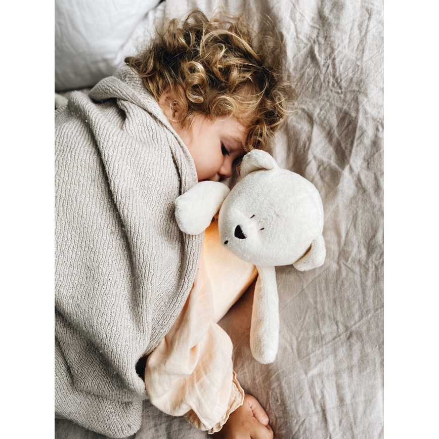 Moonie - Companheiro de aconchego com uma melodia e urso com luz prateado