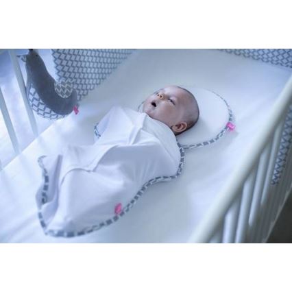 MOTHERHOOD - Cobertor/envolta de bebé com fecho & envolta de bebé CLASSICS 2.5-5 kg cinzento