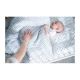 MOTHERHOOD - Roupa de cama de musselina de algodão para berços de bebé Pro-Washed de 2 peças cinzento