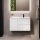 Móvel de casa de banho com lavatório HELSINKI 95 cm, lado direito/branco