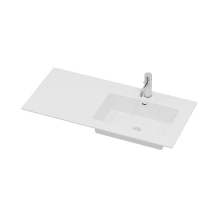 Móvel de casa de banho com lavatório HELSINKI 95 cm, lado direito/branco