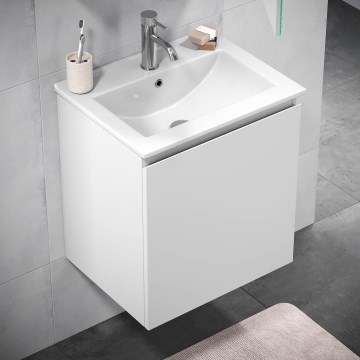 Móvel de casa de banho com lavatório KENWOOD 51 cm branco