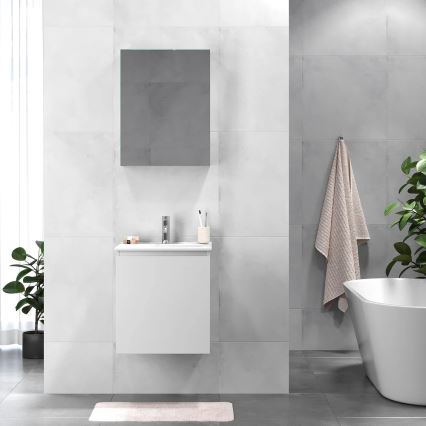 Móvel de casa de banho com lavatório KENWOOD 51x55x41 cm branco