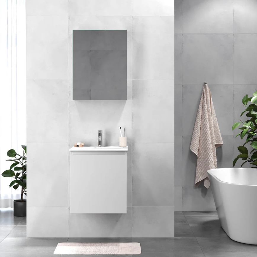Móvel de casa de banho com lavatório KENWOOD 51x55x41 cm branco