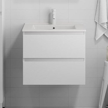 Móvel de casa de banho com lavatório KENWOOD 61 cm branco