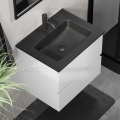 Móvel de casa de banho com lavatório KENWOOD 61x52x45 cm branco/preto