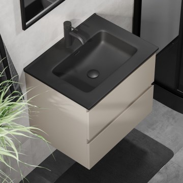 Móvel de casa de banho com lavatório KENWOOD 61x52x45 cm marakesh/preto