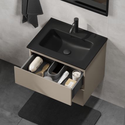 Móvel de casa de banho com lavatório KENWOOD 61x52x45 cm marakesh/preto