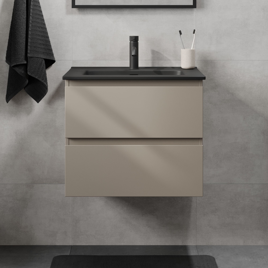 Móvel de casa de banho com lavatório KENWOOD 61x52x45 cm marakesh/preto