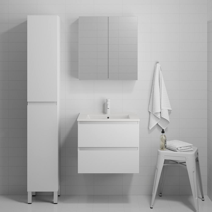 Móvel de casa de banho com lavatório KENWOOD 61x52x47 cm branco
