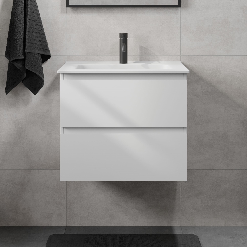 Móvel de casa de banho com lavatório KENWOOD 61x52x47 cm branco