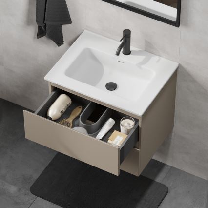 Móvel de casa de banho com lavatório KENWOOD 61x52x47 cm marakesh/branco