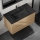 Móvel de casa de banho com lavatório KENWOOD 91 cm carvalho/preto