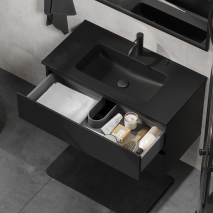Móvel de casa de banho com lavatório KENWOOD, 91 cm, preto