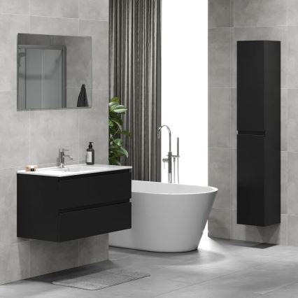 Móvel de casa de banho com lavatório KENWOOD 91 x 50 x 45 cm preto