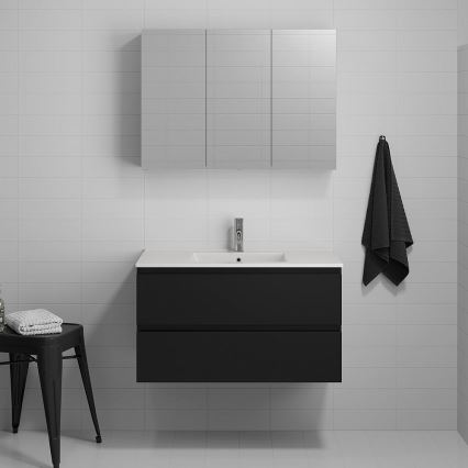 Móvel de casa de banho com lavatório KENWOOD 91 x 50 x 45 cm preto