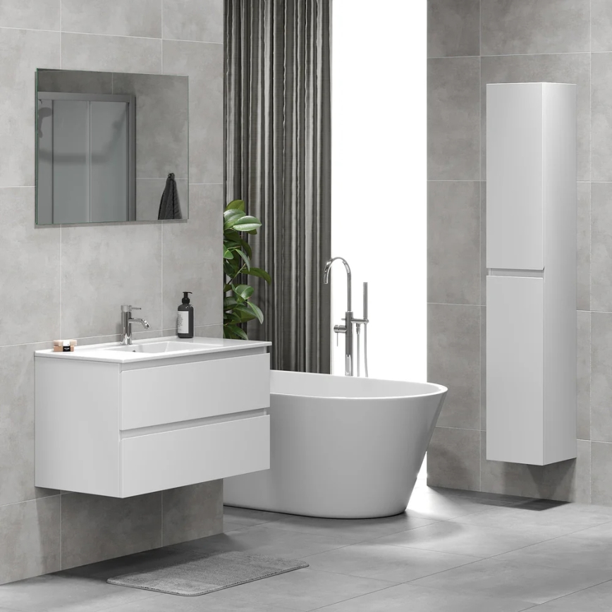 Móvel de casa de banho com lavatório KENWOOD 91 x 50 x 47 cm, branco
