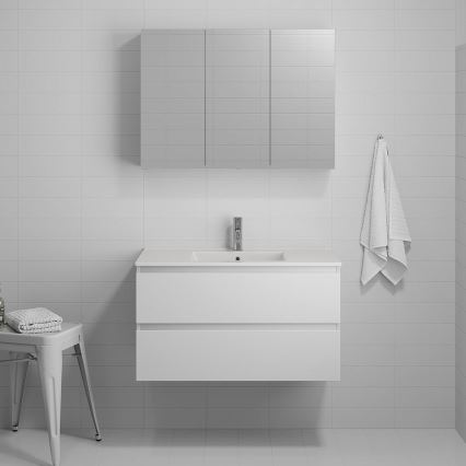 Móvel de casa de banho com lavatório KENWOOD 91 x 50 x 47 cm, branco