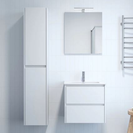Móvel de casa de banho com lavatório LYKE 60 cm branco