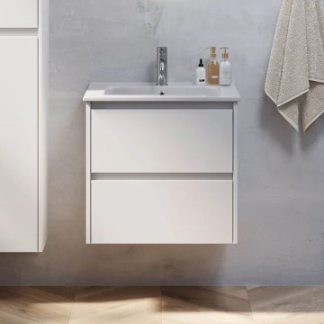 Móvel de casa de banho com lavatório MOLDE 60x55x46 cm branco