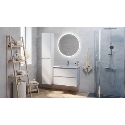 Móvel de casa de banho com lavatório MOLDE 80x55x46 cm branco