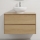 Móvel de casa de banho com lavatório TRONDHEIM/DRAMMEN 90x57x46 cm carvalho/branco